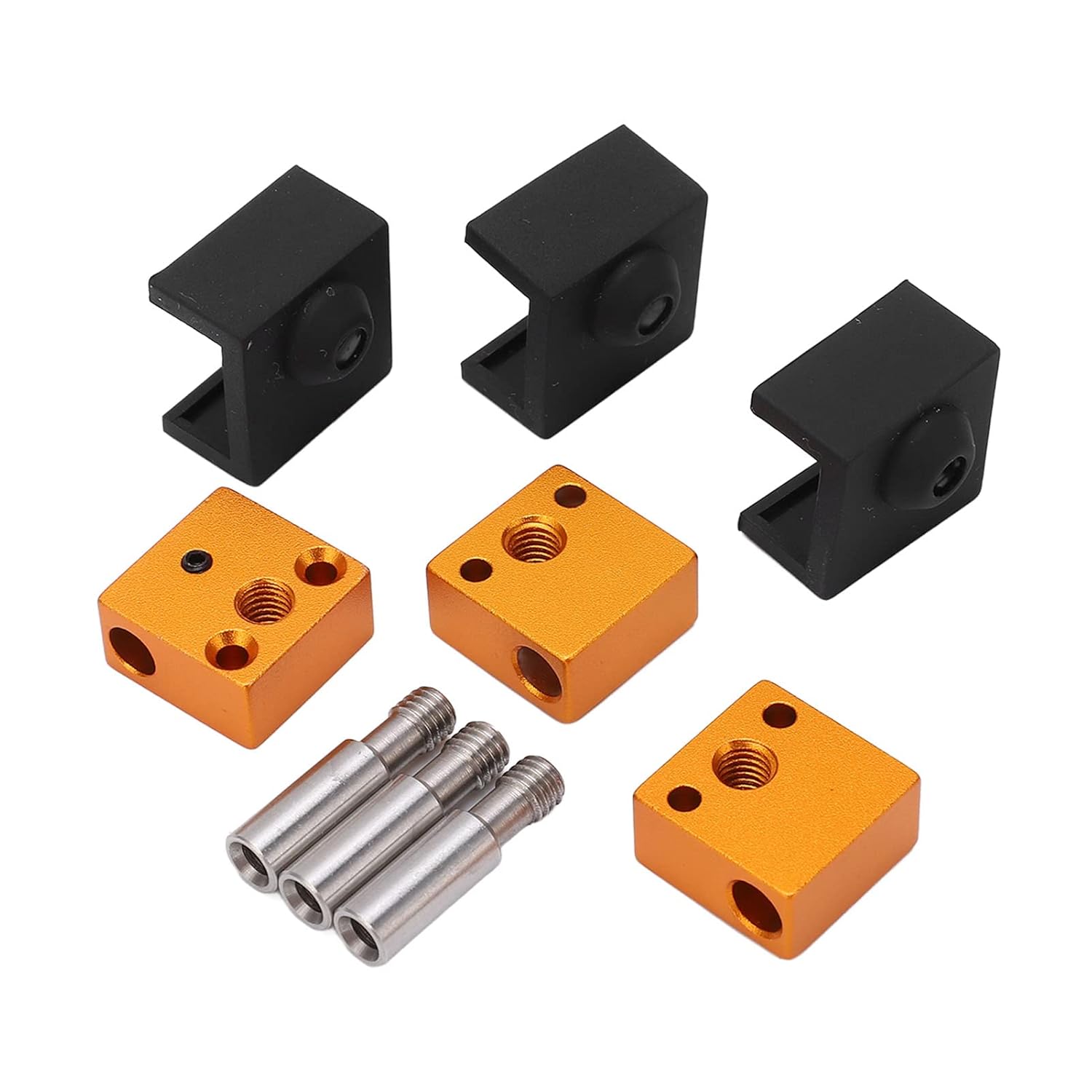 review 3D Printer Aluminum Heater Block, 3D Printer Part Wide Application Stainless Steel Throat for CR10S S4 S5