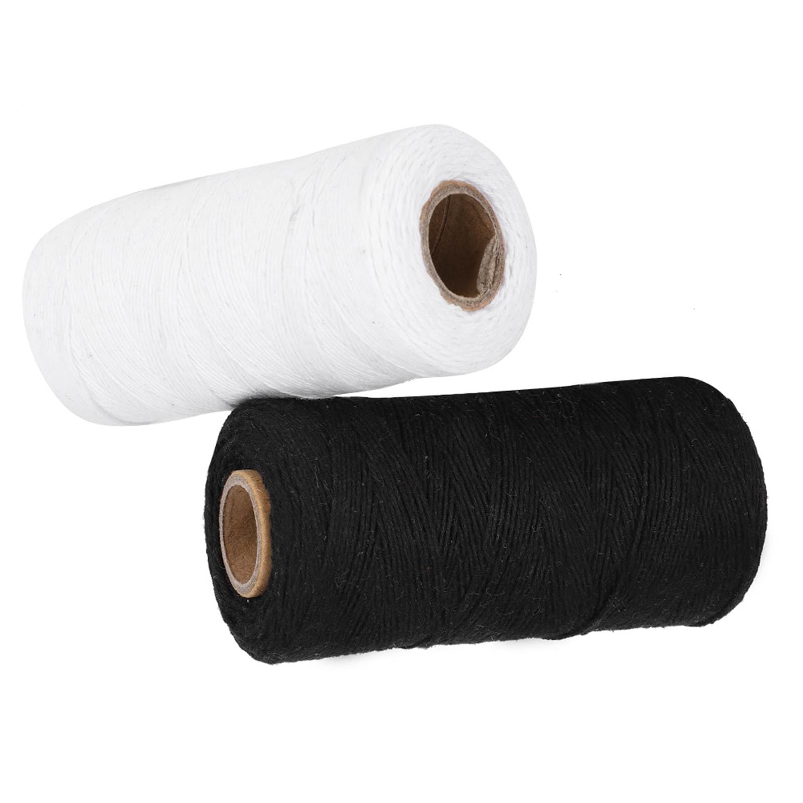 Set di 2 fili per macchina da ricamo di alta qualità 8/4 - Filato di cotone per tessitura da 250 m - Resistente e durevole - Ideale per tappeti e vari progetti di tessitura