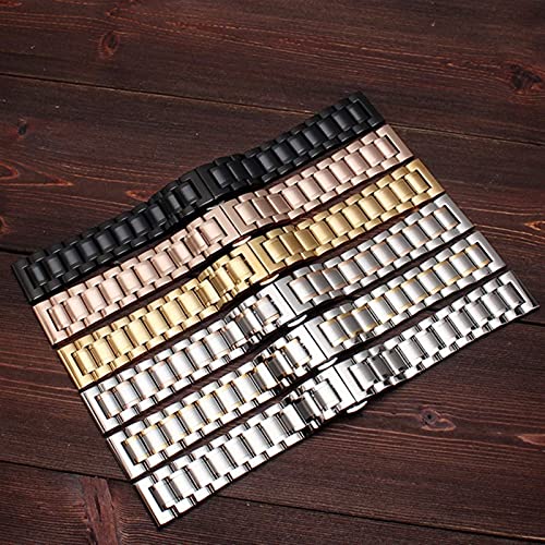 Bracelet de montre en acier inoxydable massif et durable
