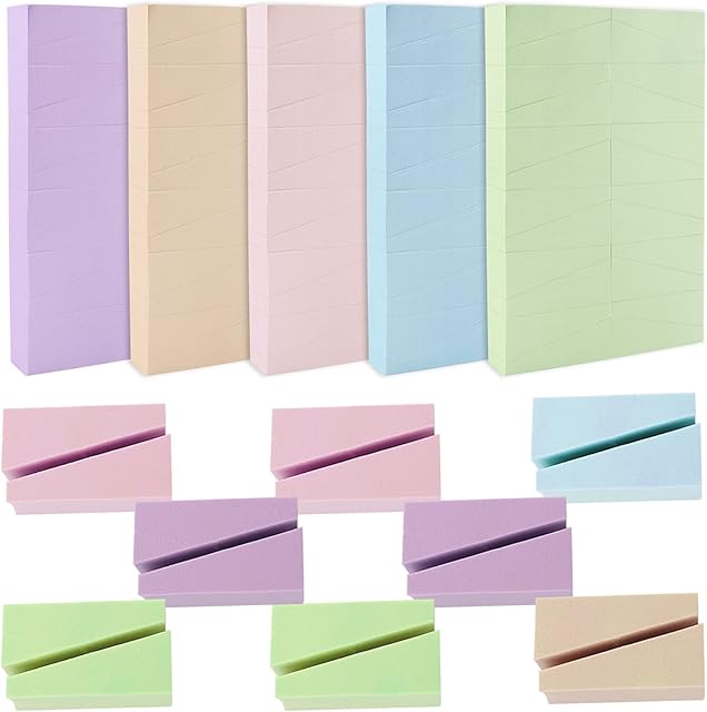 Dadabig 120Pcs Makeup Wedges Sponge, Triangle Shape Make Up Wedges Cosmetic Makeup Sponge Nail Art Sponges Puff Foundation for Powder Cream Liquid