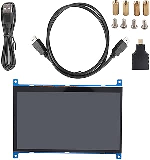 RvSky Tela sensível ao toque capacitiva IPS com amplo ângulo de visão, suporta Pi/BB Black e outras mini peças, suporta Raspbian/Kodi / Win10 / Iot/Single TOU, tela 1024 × 600