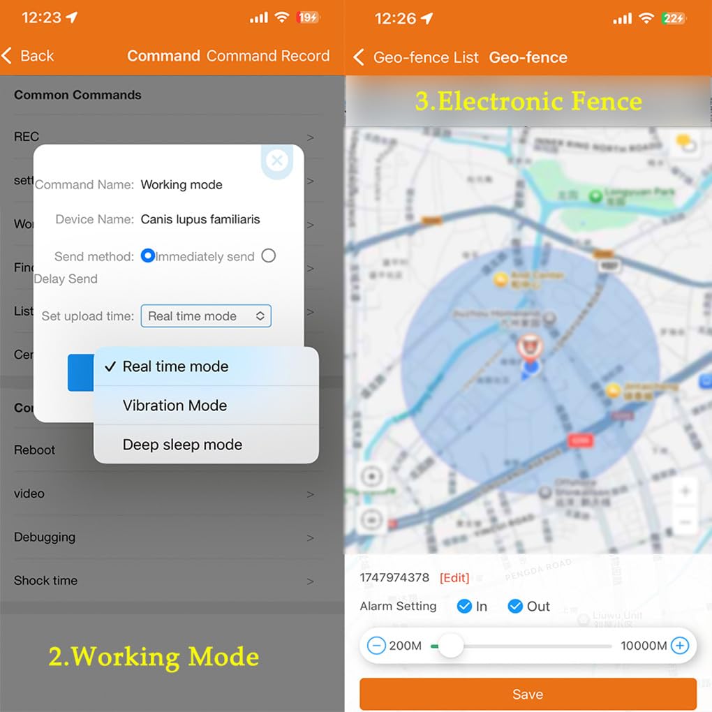 IOIUSKKU Collare GPS per cani in tempo reale 4G per animali domestici, sicurezza, recinzione geografica, strumento essenziale per proprietari di animali domestici, localizzatore