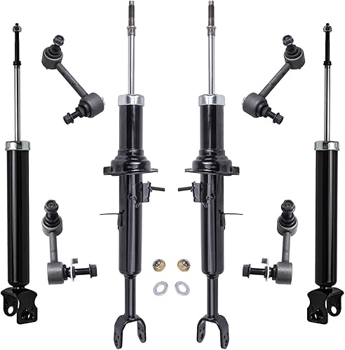 Miniatura 63 de Detroit Axle - Amortiguadores traseros para Chevrolet Equinox GMC Terrain Pontiac Torrent Saturn Vue Suzuki XL-7, 2 Amortiguadores traseros