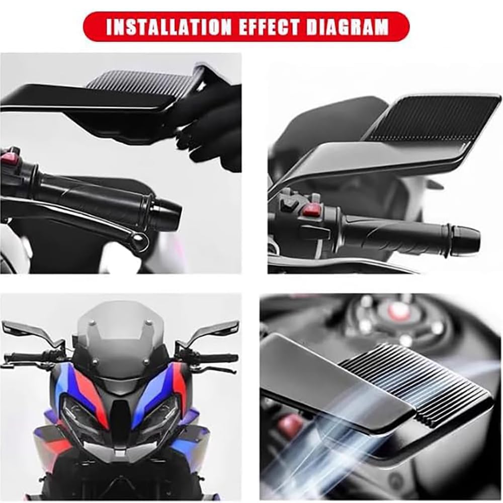2 Piezas Espejos Retrovisores con para Aprilia SXR 50 2021-2024 | accesorios moto repuestos moto aerodinámico espejo lateral ajustable
