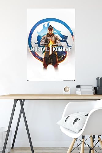 Miniatura 6 de Trends International Mortal Kombat 1 - Póster de pared de arte clave, 22.37 x 34.00 pulgadas, paquete de póster y montaje
