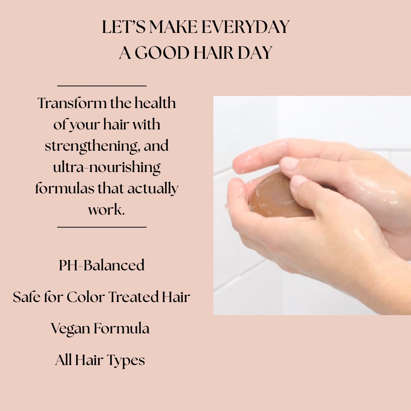 Coconut & Argan Oil Conditioner Bar, Deep Moisturizing for Dry Damaged Hair. Hydrating & Nourishing Solid Conditioner for Curly, Coily & Color Treated Hair, Vegan & Sulfate free, USA Made. 2.3 oz. - Image 6