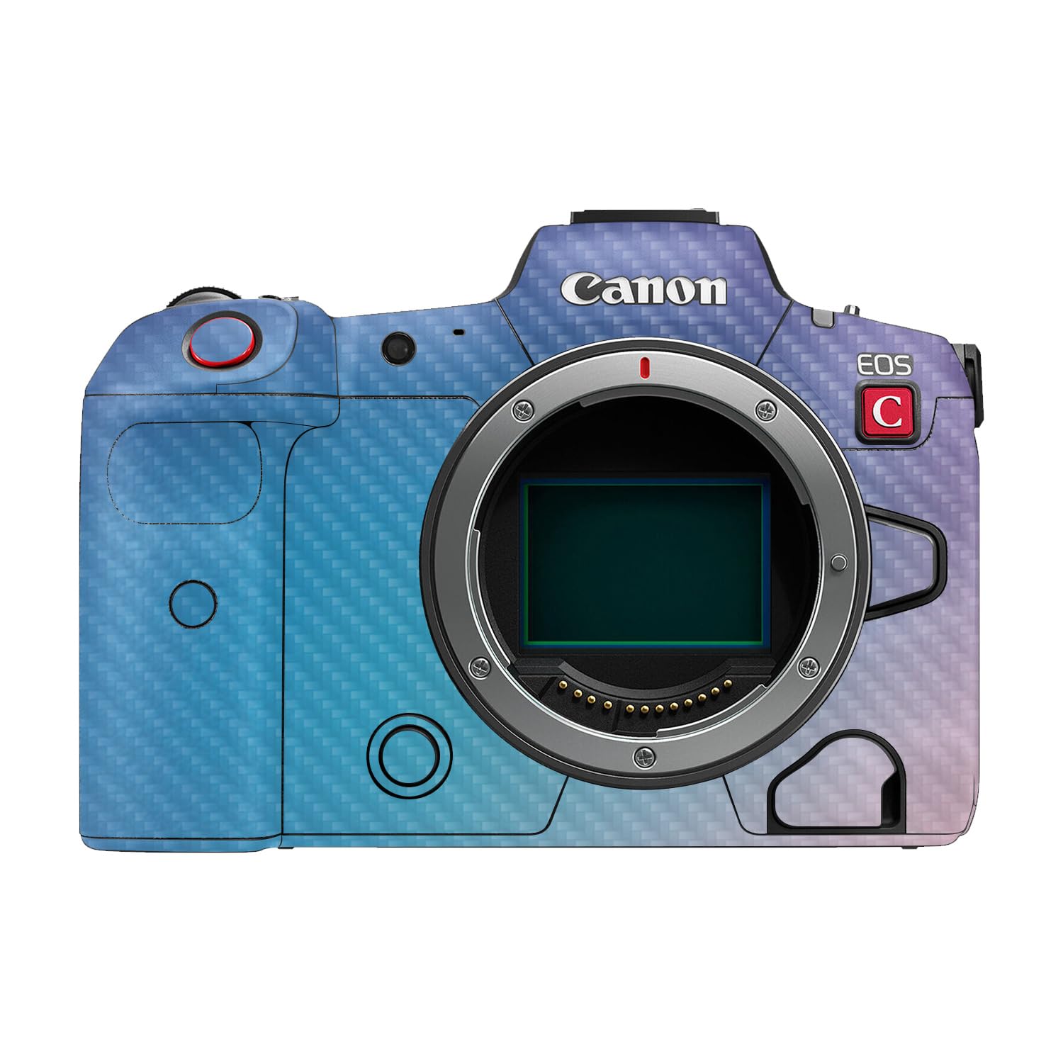 Carbon Fiber Camera Skin Compatible with Canon EOS R5C (2022) - Royal Haze - Premium 3M Vinyl Protective Wrap Decal Cover - Easy to Apply | Crafted in the USA by MightySkins