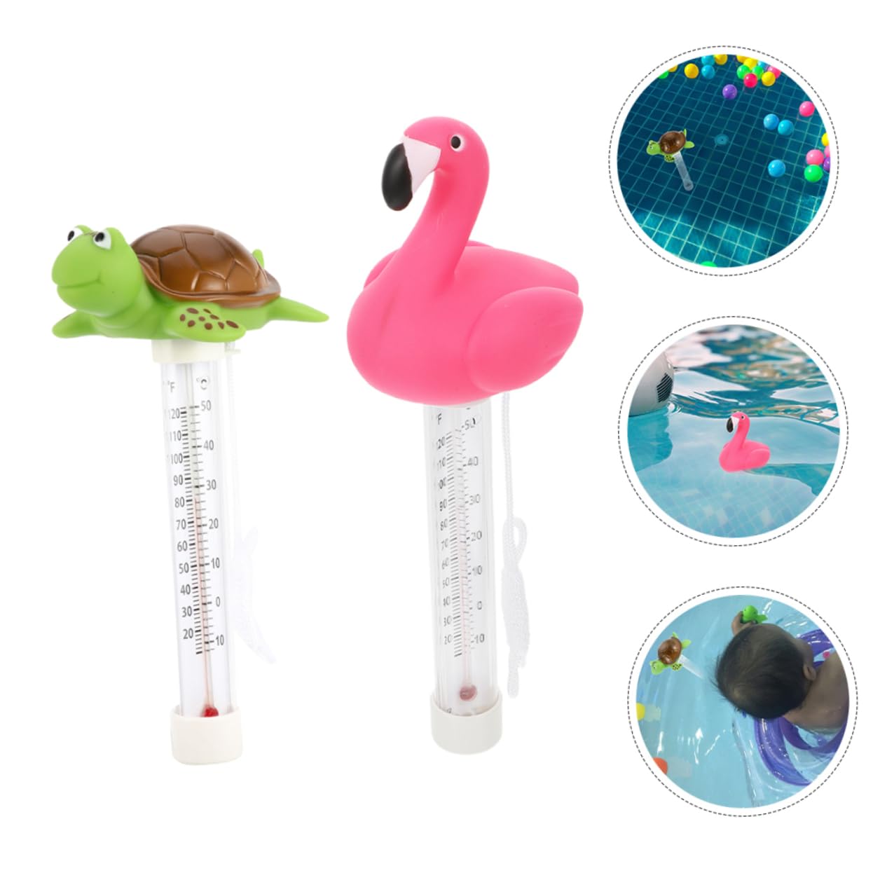 Toddmomy 2pezzi Termometro Galleggiante Per Design Vasche e Pescicoltura Misurazione Della