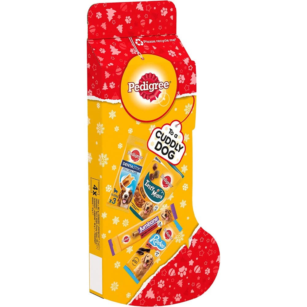 Pedigreechristmas Stocking Gift Adult Dog Treats Mixed 367g X