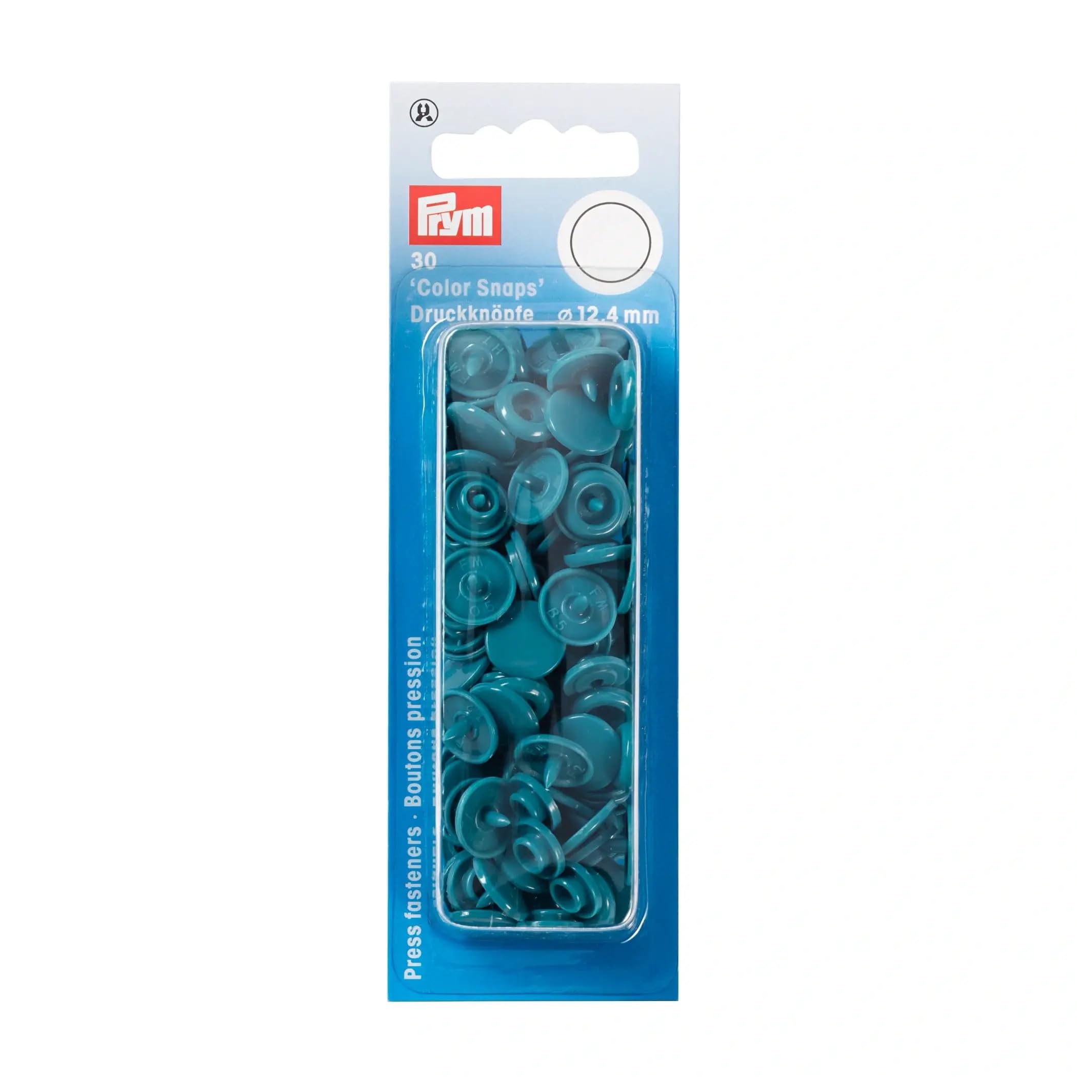 Prym Snaps Press Fasteners Dark Turquoise - Per Pack Of 30