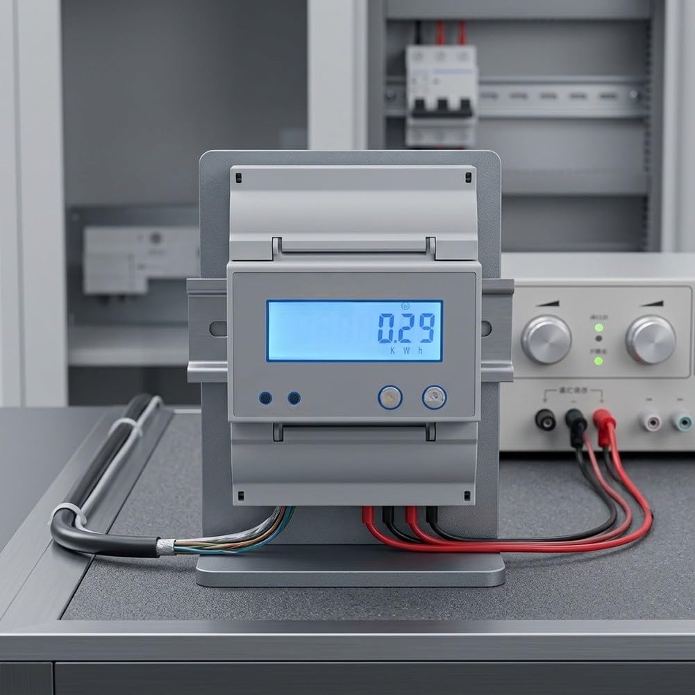 Contador digital LCD monofásico bidireccional RS485 | Precisión clase 1, medición bidireccional, comunicación RS485, para sistemas solares y almacenamiento de baterías