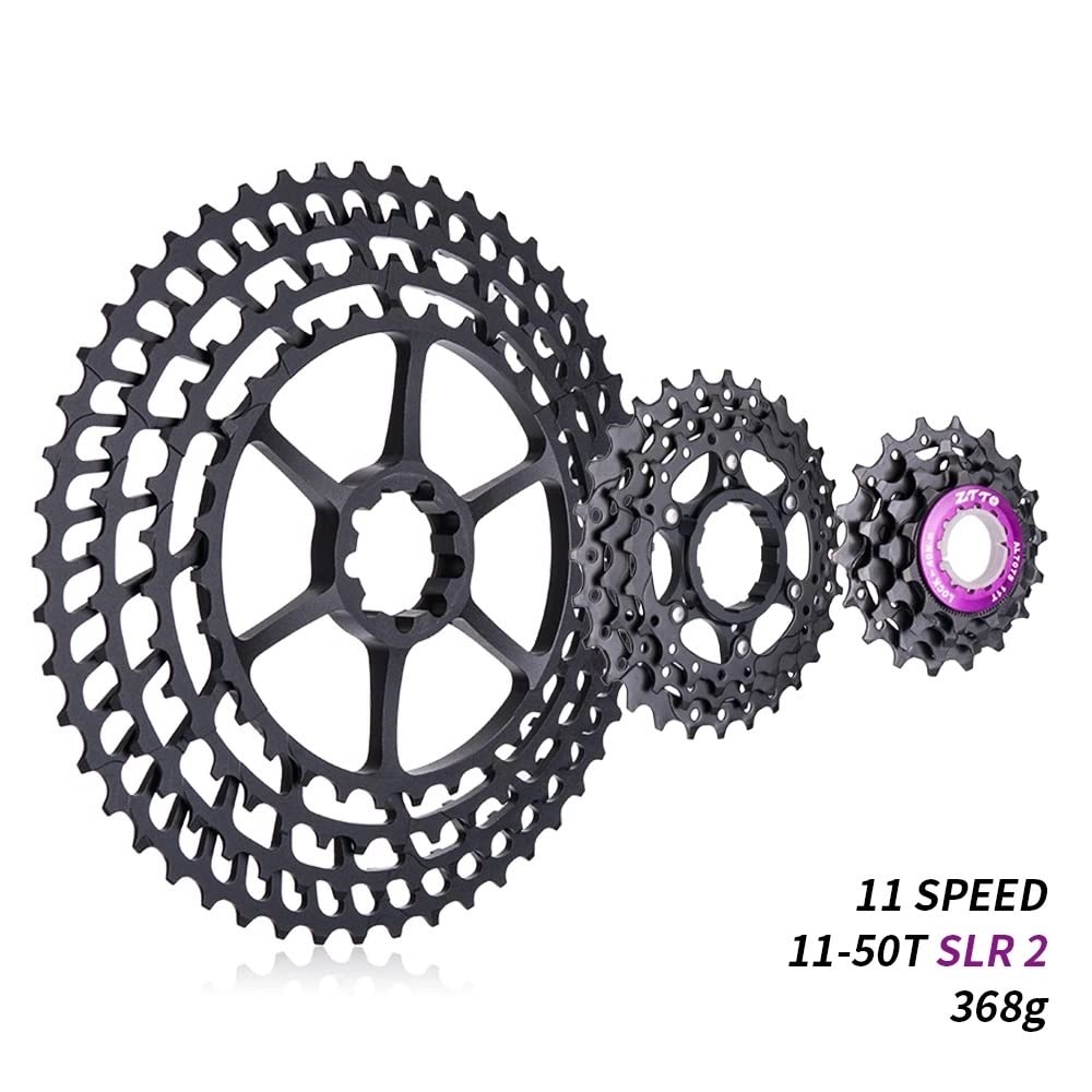 PiñOn Bicicleta 11s 11-50T 2 Cassette MTB 11Velocidad Amplia Relación Ultraligero 368g Rueda Libre Bicicleta de montaña Piezas de Bicicleta Cassettes Y PiñOnes para Bicicletas