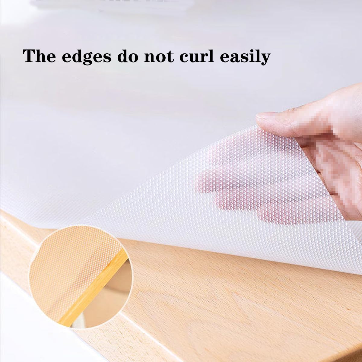 Antypoślizgowa mata ochronna do szuflady kuchennej, tworzywo sztuczne EVA, do szafek i lodówek, 50 cm szerokości x 500 cm długości, trwała wkładka do półki, łatwa do czyszczenia, wszechstronny