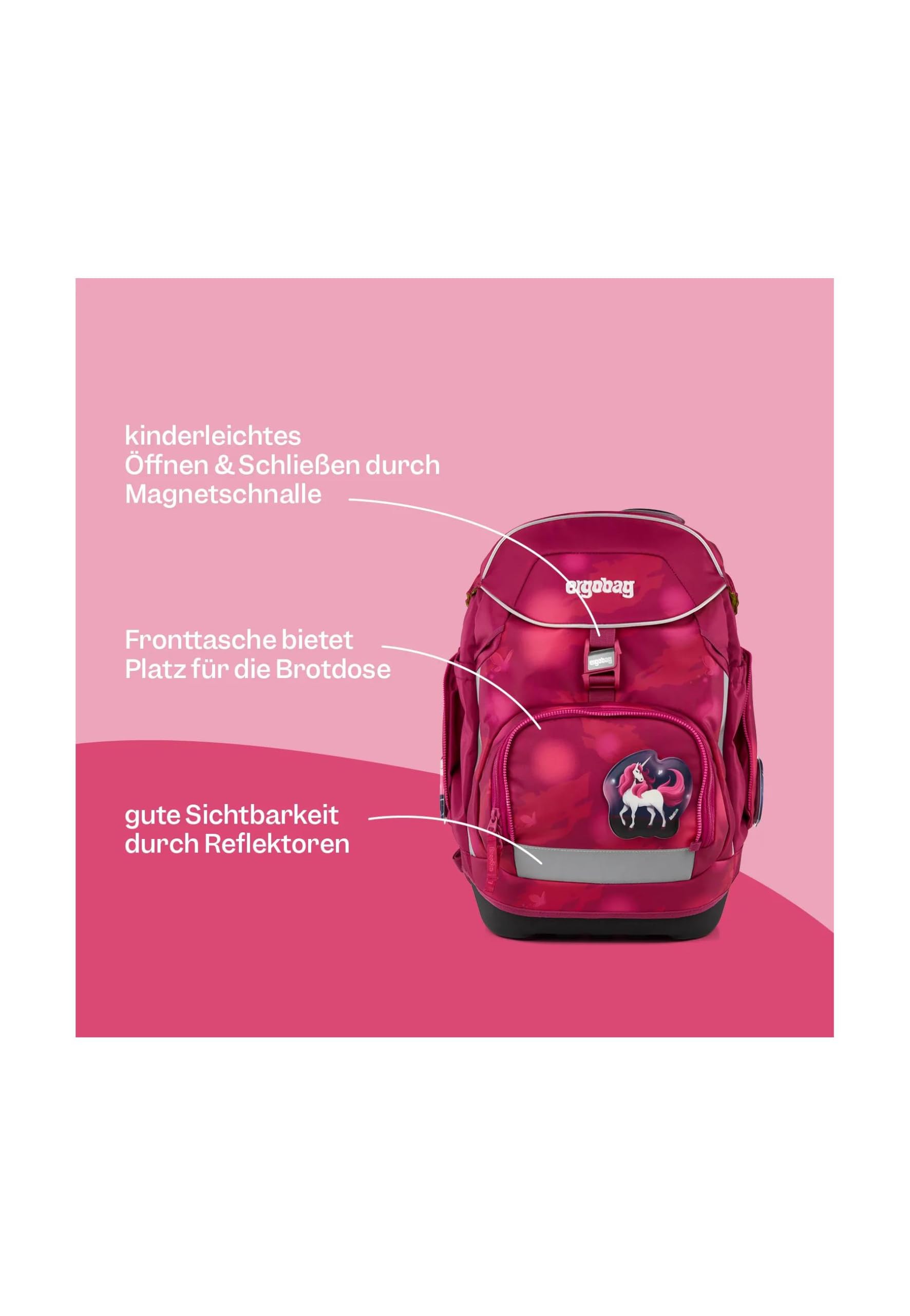 ergobag set zaino scolastico pack Set Bundle Bearlaxy - Lilla