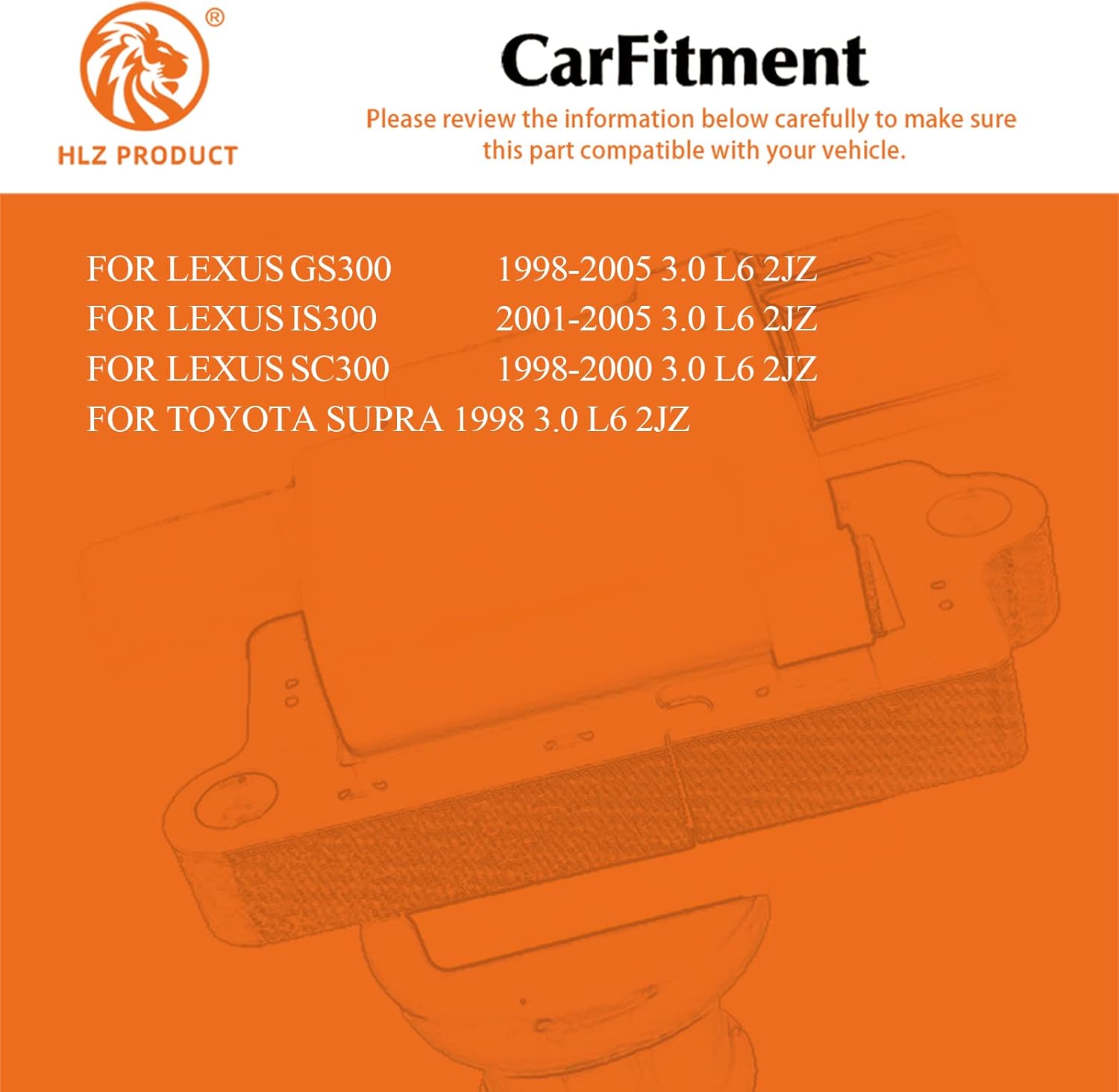 HIGH PERFORMANCE IGNITION COIL 90919-02216 9091902216 UF228 UF-228 C1153 H1327-Y SET OF 3 COMPATIBLE WITH LEXUS GS300 IS300 SC300 TOYOTA SUPRA 3.0L L6 2JZ