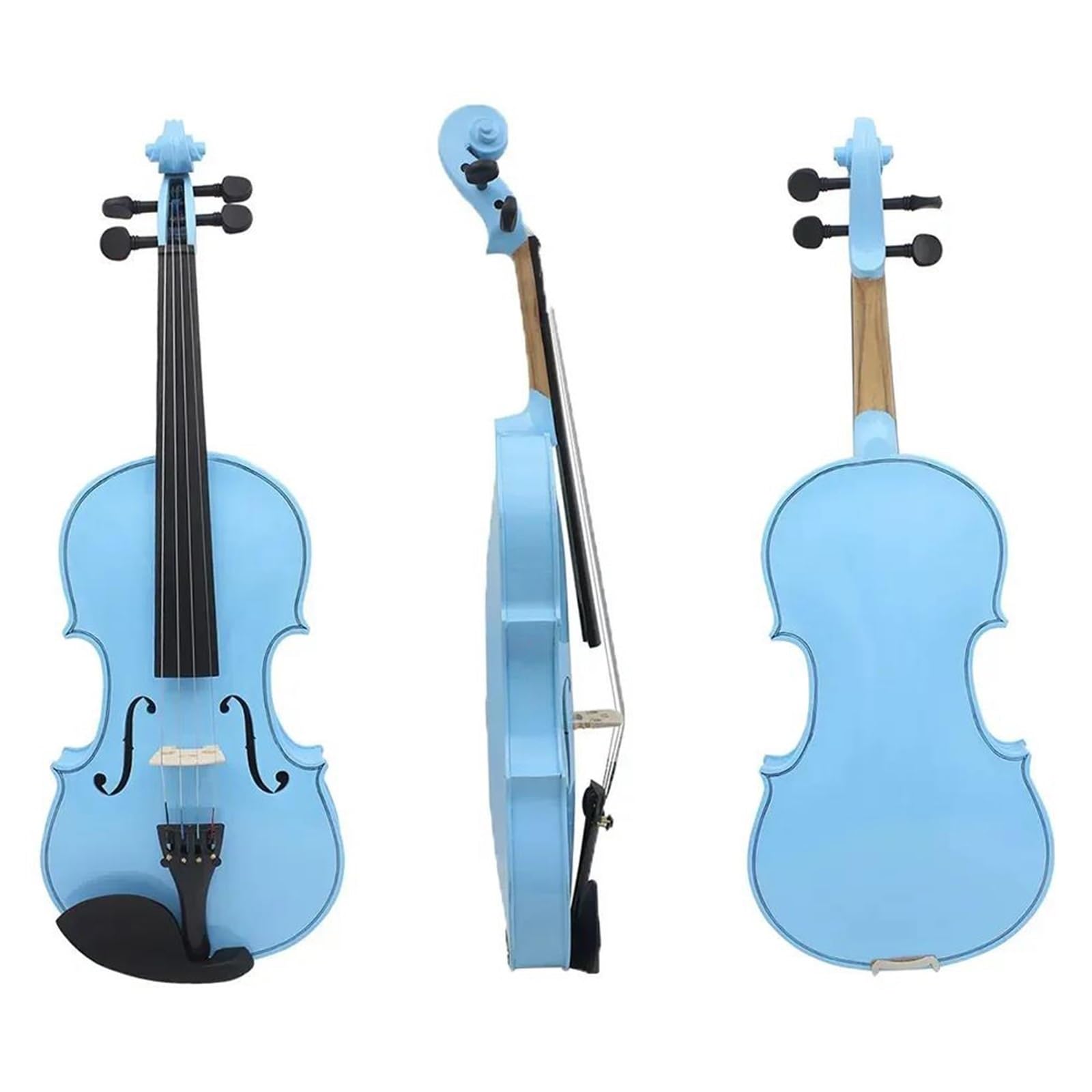 Violín Profesional Violín Para Principiantes 4/4 Con Tapa De Arce Estuche Arco Cuerdas Afinador Y Sordina(Type1)