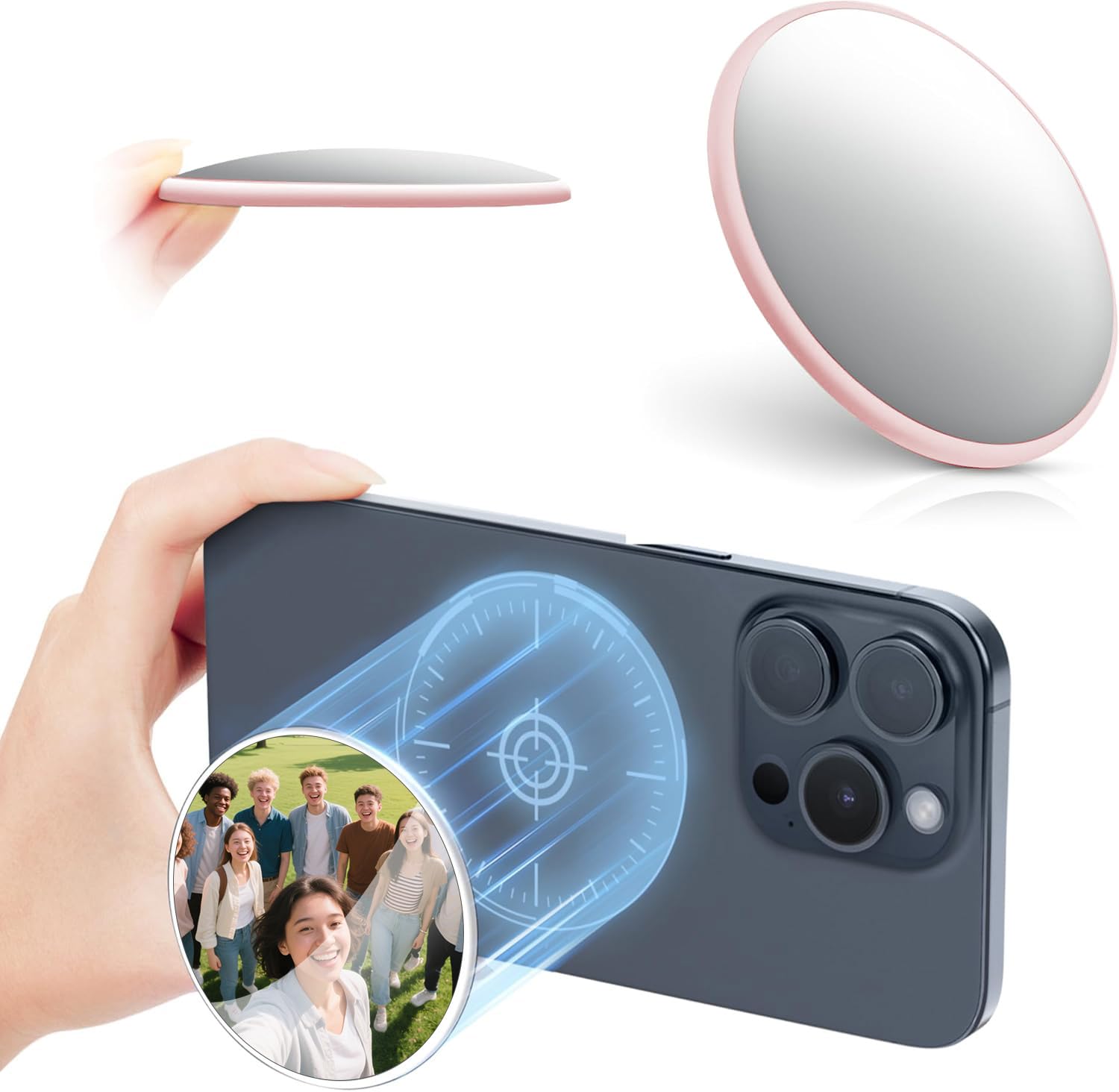 Amazon | 自撮り用 鏡 Magsafe対応 マグネット セルフィーミラー