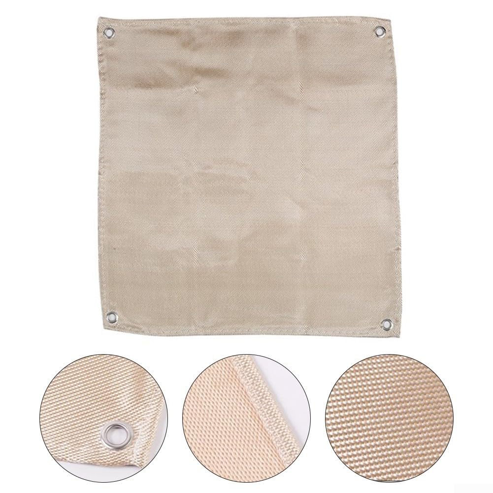 Alfombrilla ignífuga para barbacoa, protector resistente al calor para superficies de madera, hormigón y hierba