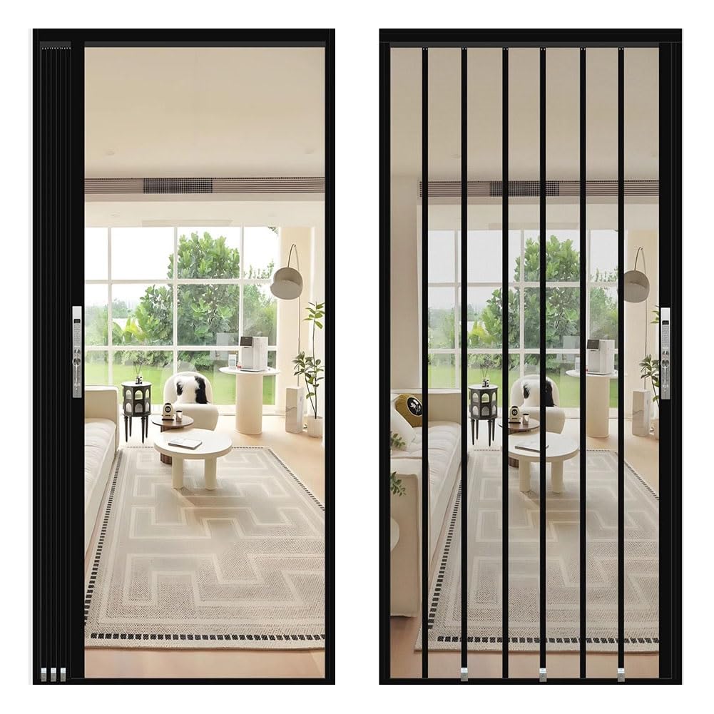 Porte-moustiquaire coulissante verrouillable en alu et acier pour baies vitrées
