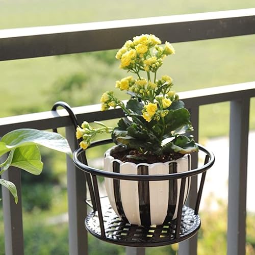 Miniatura 2 de Macetas colgantes, soporte para macetas, soporte para macetas de balcón, barandilla de balcón, macetas para colgar en el balcón