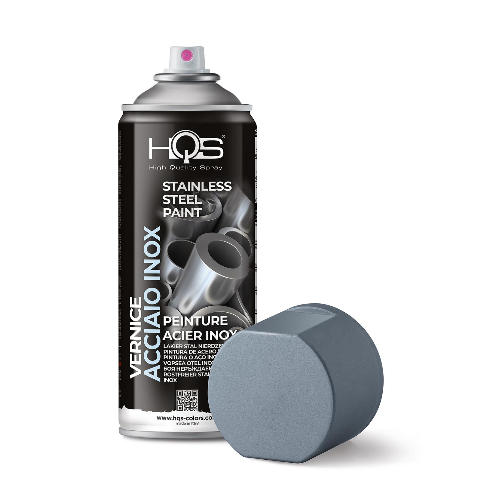 HQS Bomboletta di Vernice Spray 400ml Acciaio Inox (12)