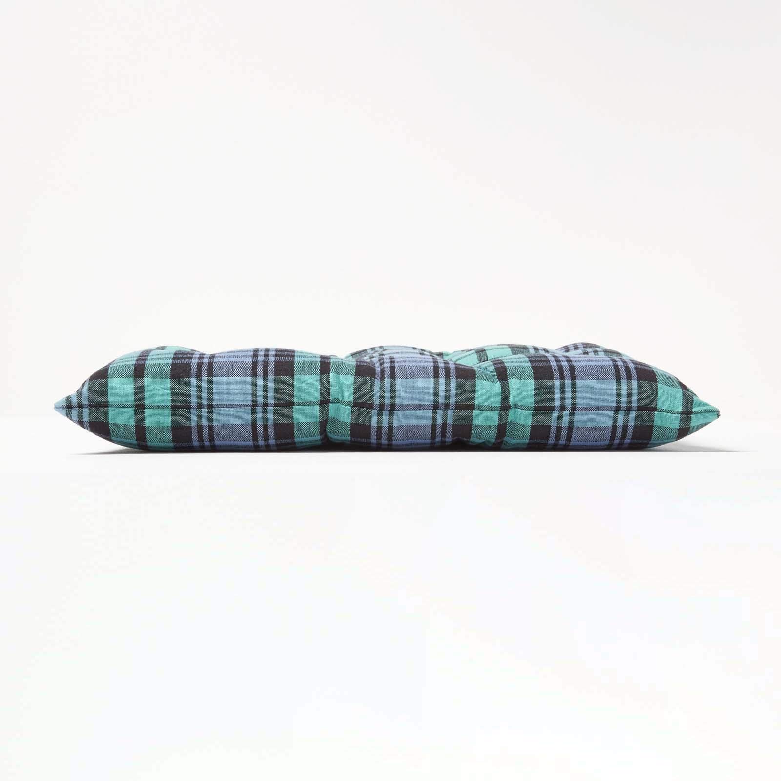 Homescapes Sitzkissen Blackwatch Tartan – 40x40 Cm, 100% Baumwolle, Mit Polyesterfüllung & Tragegriff