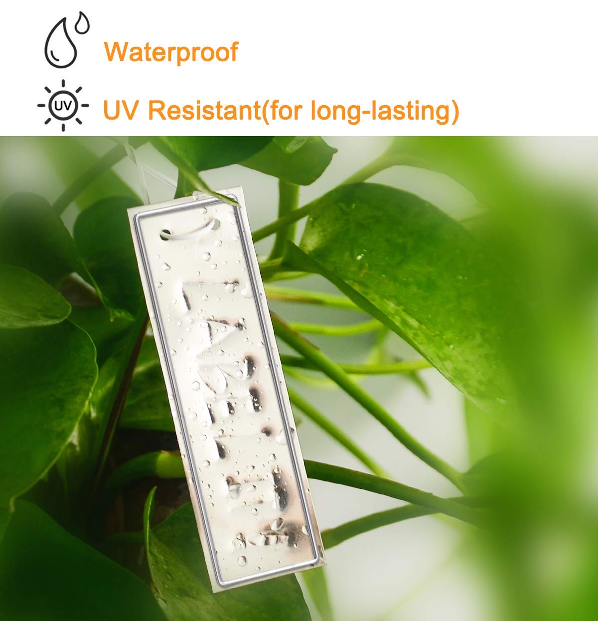 Lot De 50 étiquettes Pour Plantes De Jardin, 82 X 25 Mm, En Aluminium, Pour L'extérieur, Résistantes Aux Intempéries, Pour Jardin, à étiqueter