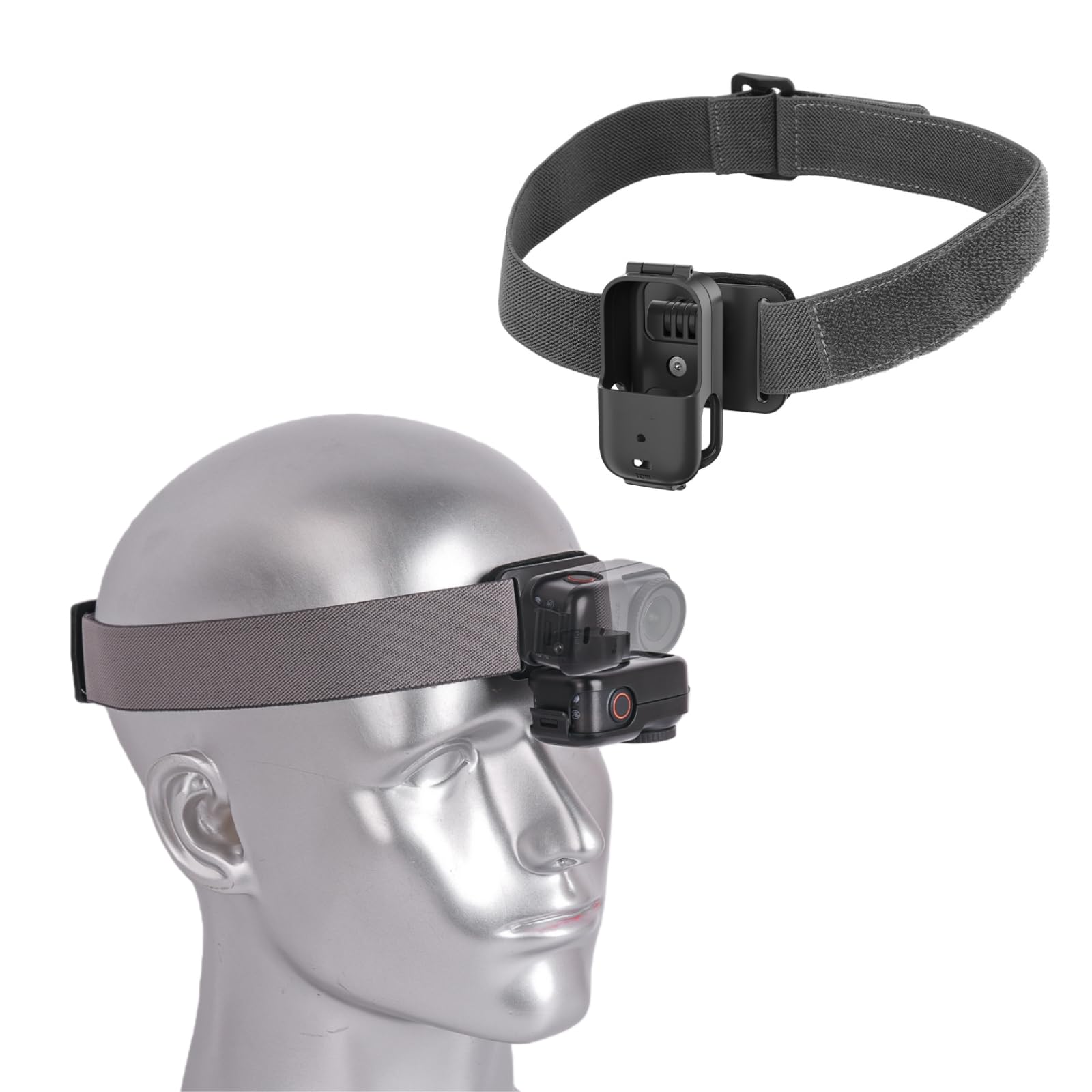 para dji Osmo Nano Soporte para Diadema, Correa de Retención Elástica Ajustable Giratoria Vertical/Horizontal, Soporte de Expansión para Cámara Deportiva Osmo Nano