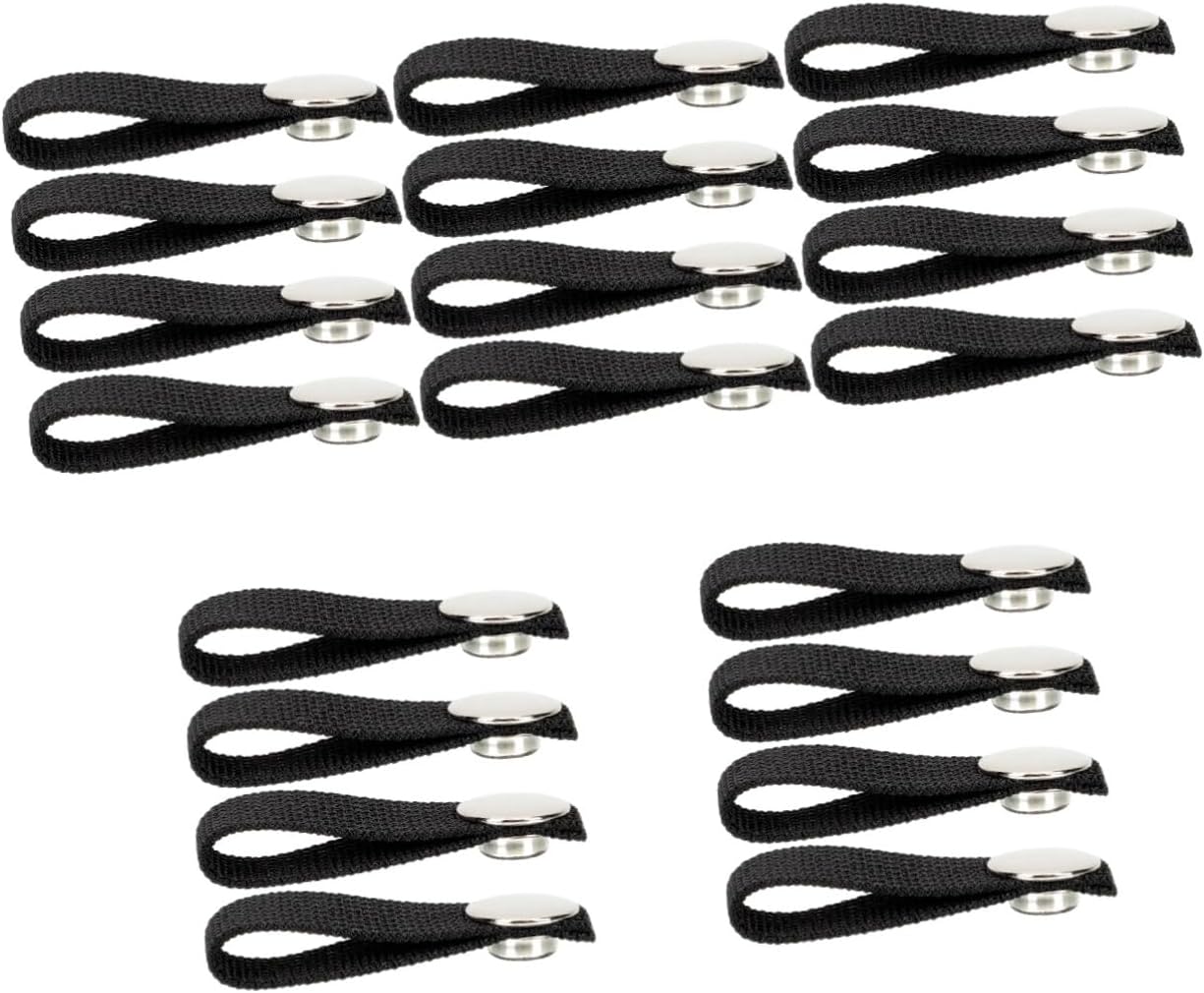 20pcs Detachable Chin Strap for Hockey Sports Helmet Easy to Install Polyester Replacement Accessory Snap Buttons Lightweight Design for Comfort and Durability
