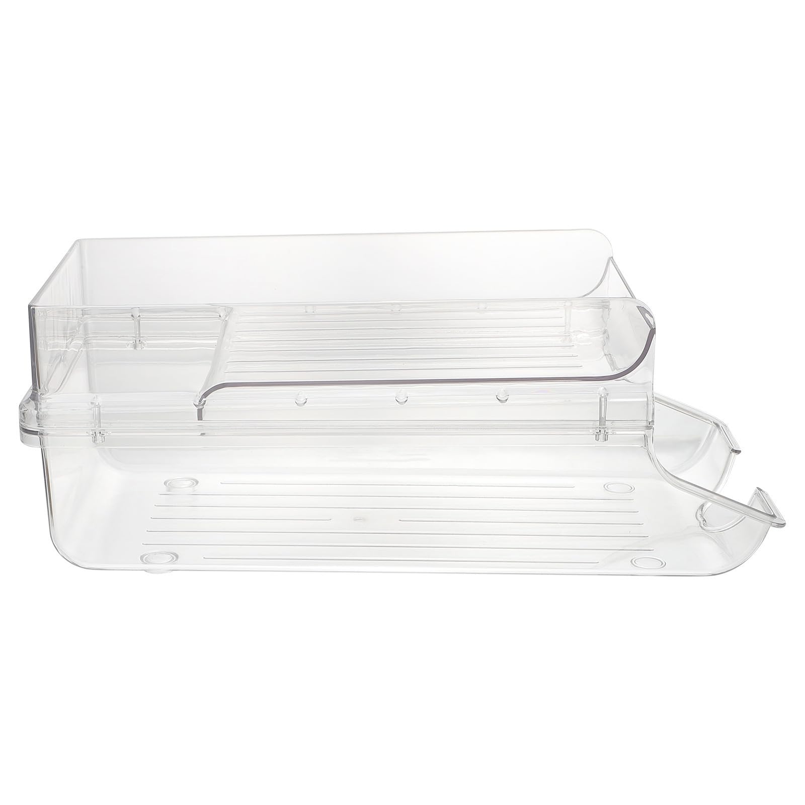 SEWACC Organizador de Latas de Plástico para Refrigerador de Doble Capa
