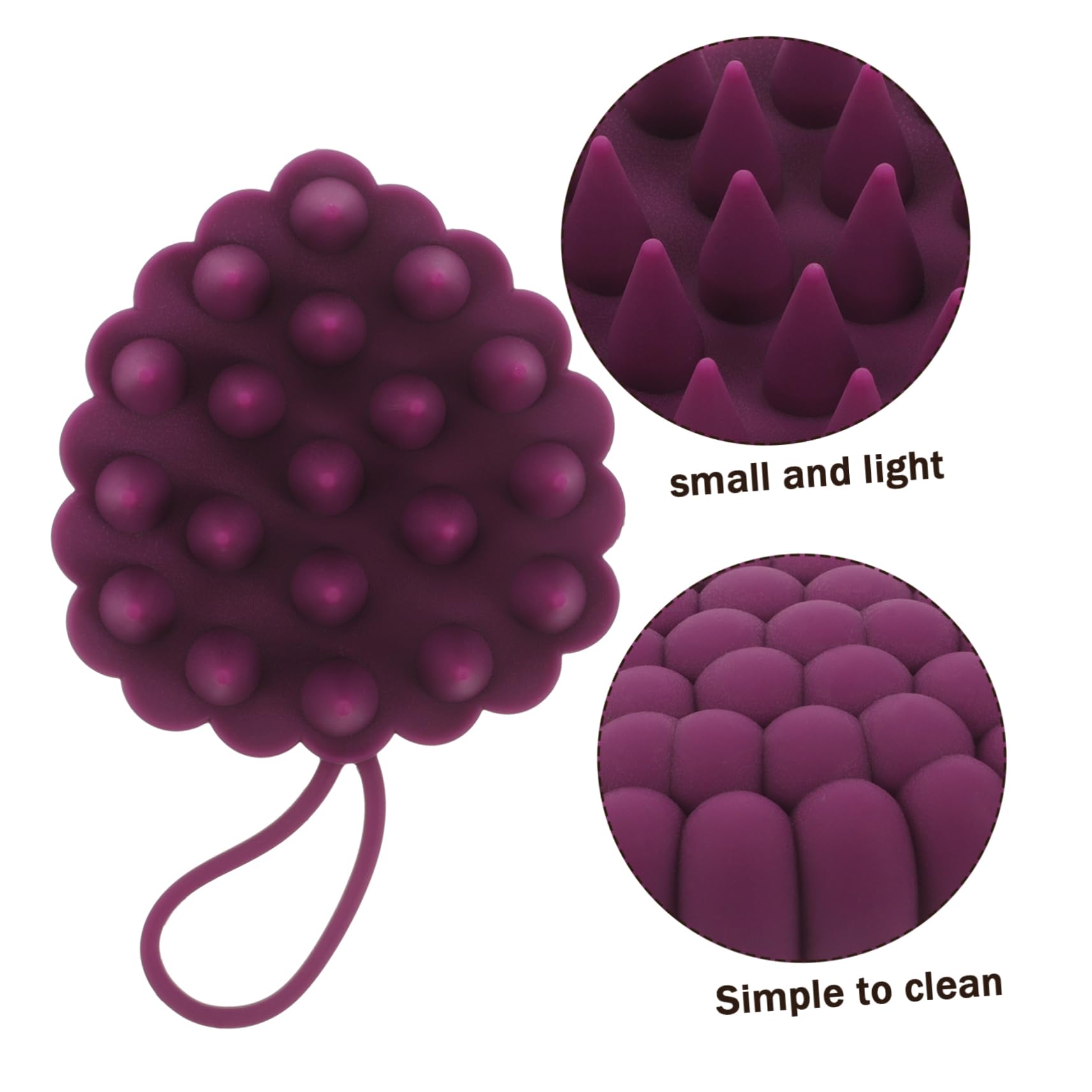 Healeved 3pezzi Spazzola Massaggiante Per Capelluto Silicone Morbido Esfoliante Per Shampoo Pulizia Profonda e Relax Muscolare Adatta Per Uomini e Donne Design Ergonomico e Sicuro