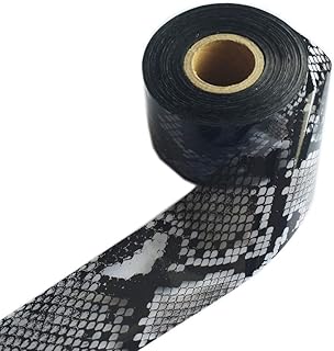1 rolo de adesivos de unhas impressão de pele de cobra série de unhas folhas 4 cm × 100 m adesivo de transferência de arte de unhas papel arte de unhas ferramentas de decoração faça você mesmo