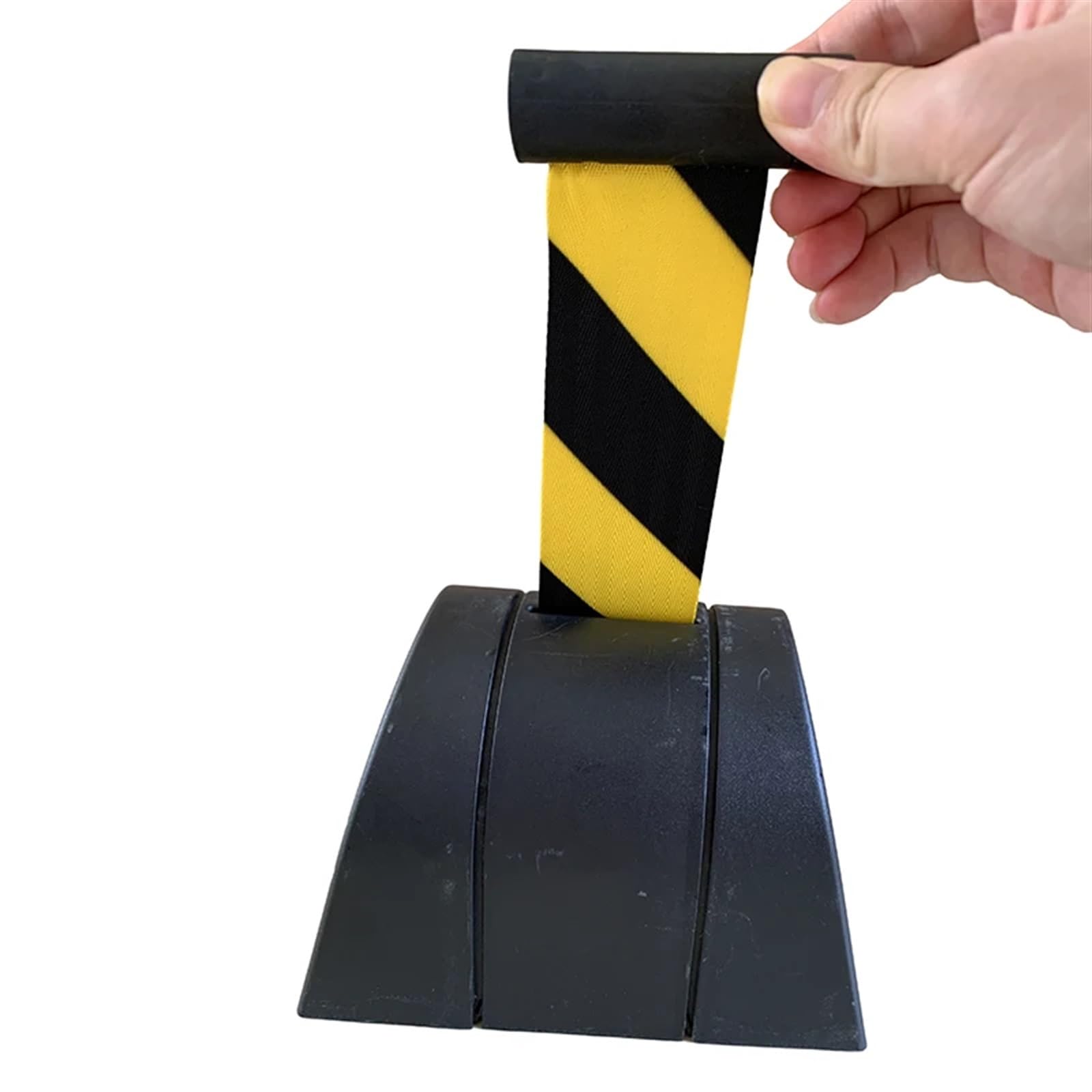 Barrera De Seguridad Retráctil De 10 M para Montaje En Pared con Cinturón De Advertencia Amarillo/Negro Gestión De Eventos, El Control De Multitudes, La Separació
