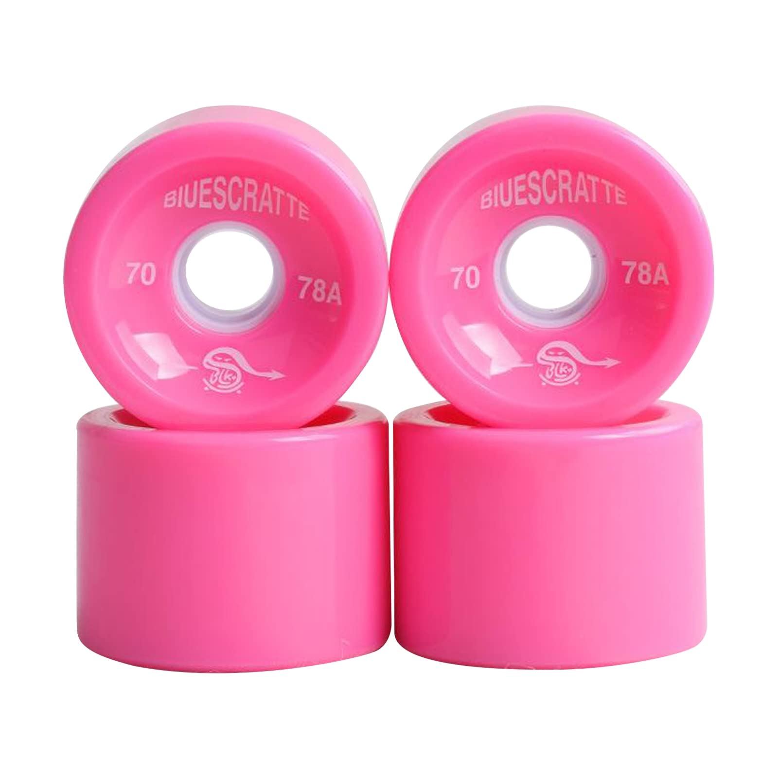 Lumineux Skateboard Roues 4 pièces/Paquet 70mm Longboard PU Roue Remplacement Planche à roulettes 78A dureté Roues croisière roulements de Roue Couverture extérieure