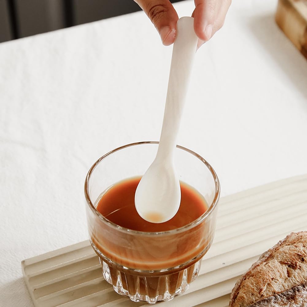Cucchiaio In Madreperla Fatto A Mano Per Caviale E Caffè – Set Da 2 Pezzi, Cucchiai Eleganti Per Zuppa E Dolci, Regalo Perfetto