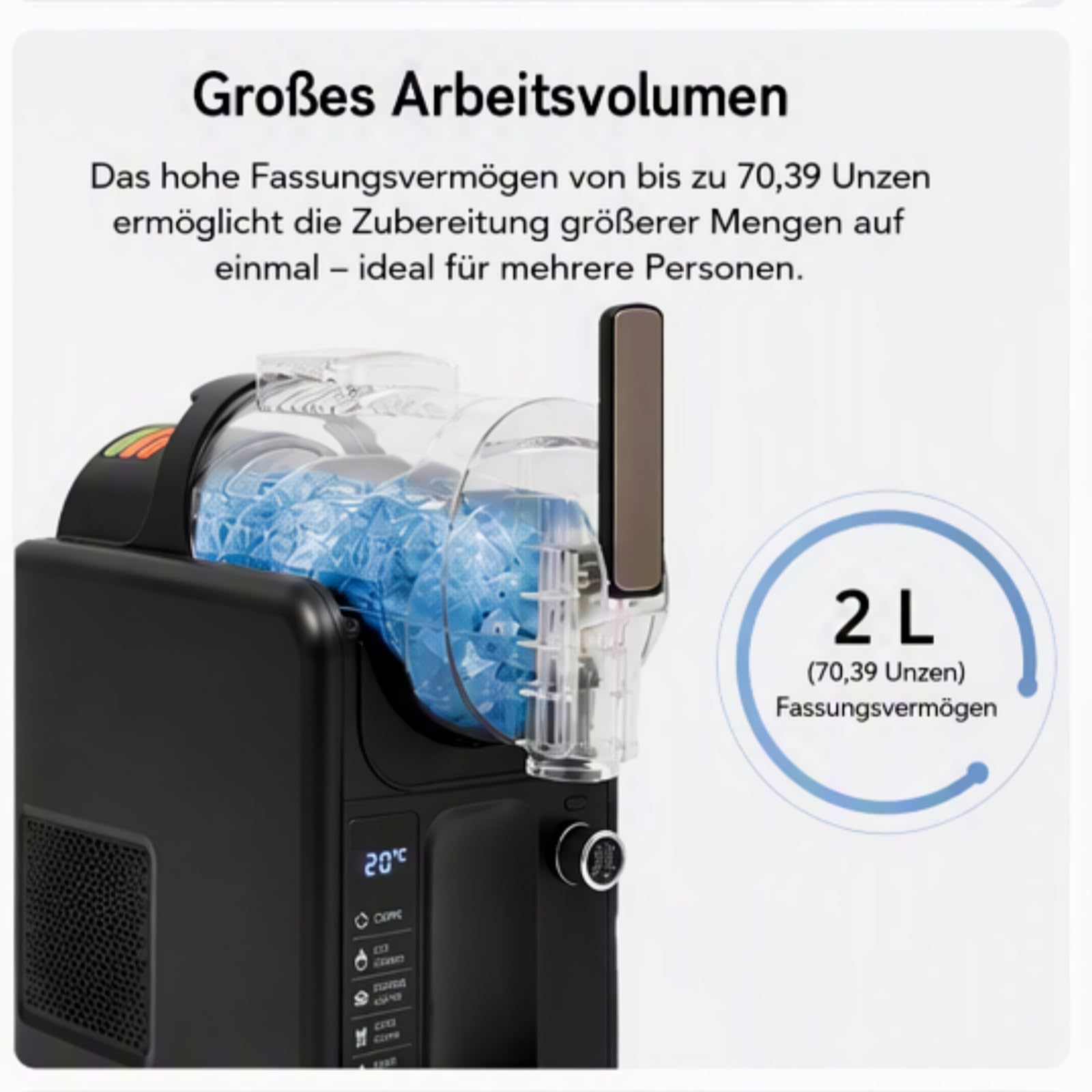 Slush Machine à glace 2 l 7 machines à glace préréglées