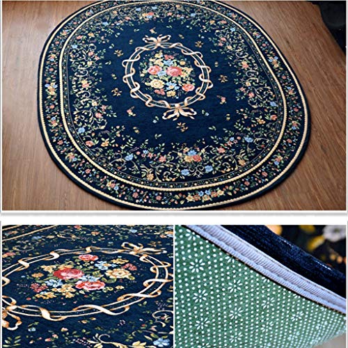 Tapis ovale ultra doux pour salon et table basse d'étude - 4