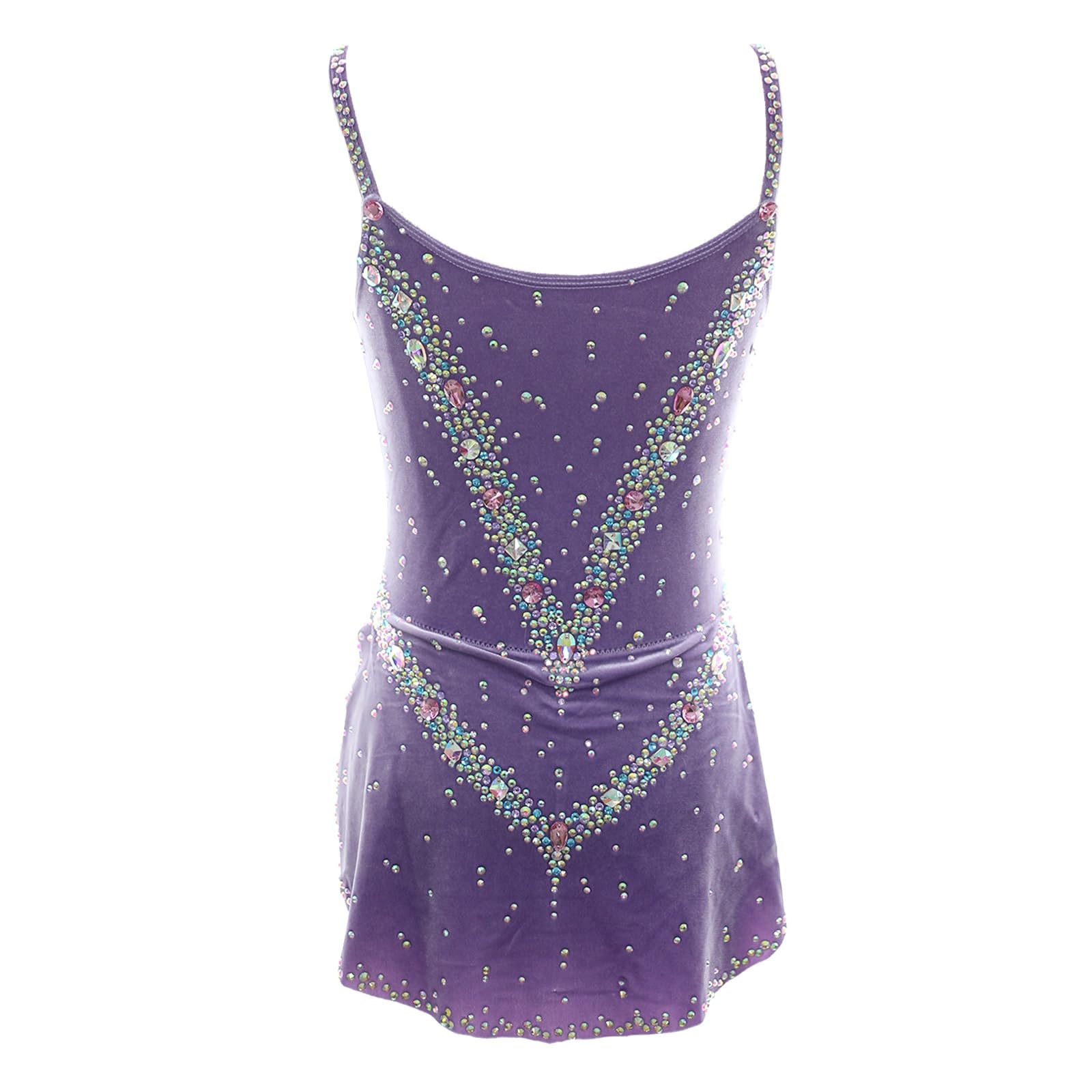 Damen Rhythmische Gymnastik Trikot Ärmellos Personalisierung Mädchen Tanz Unitards Performance Wettbewerb