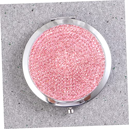 Beavorty 1Pc Metallic Purses For Women Travel Makeup Mirror Handheld Mirrors Round Makeup Mirror Crystal Mirror Makeup Mirror Travel Pocket Mirror Bags Cosmetic Vanity Mirror Miss Gift Mini #TOP5