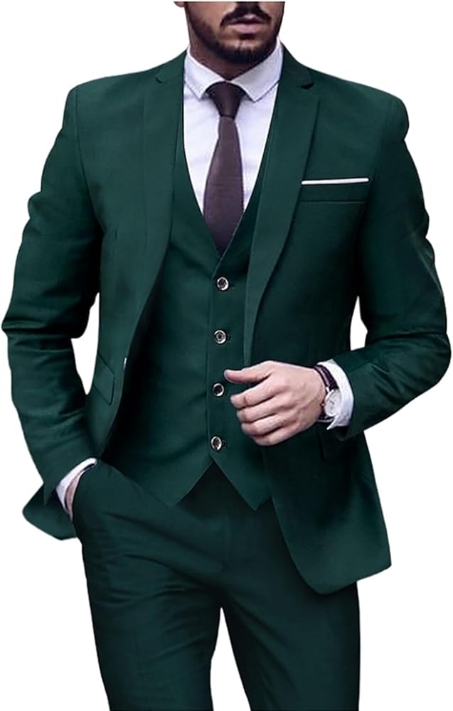 Amazon.com: AufewB Army Green Men's Suits 3 Piece Slim Fit Suit Set,one Button Business Tuxedo Wedding Solid Blazer Jacket Vest Pants-XS : Clothing, Shoes & Jewelry Amazon.com: AufewB Army Green Men's Suits 3 Piece Slim Fit Suit Set,one Button Business Tuxedo Wedding Solid Blazer Jacket Vest Pants-XS : Clothing, Shoes & Jewelry