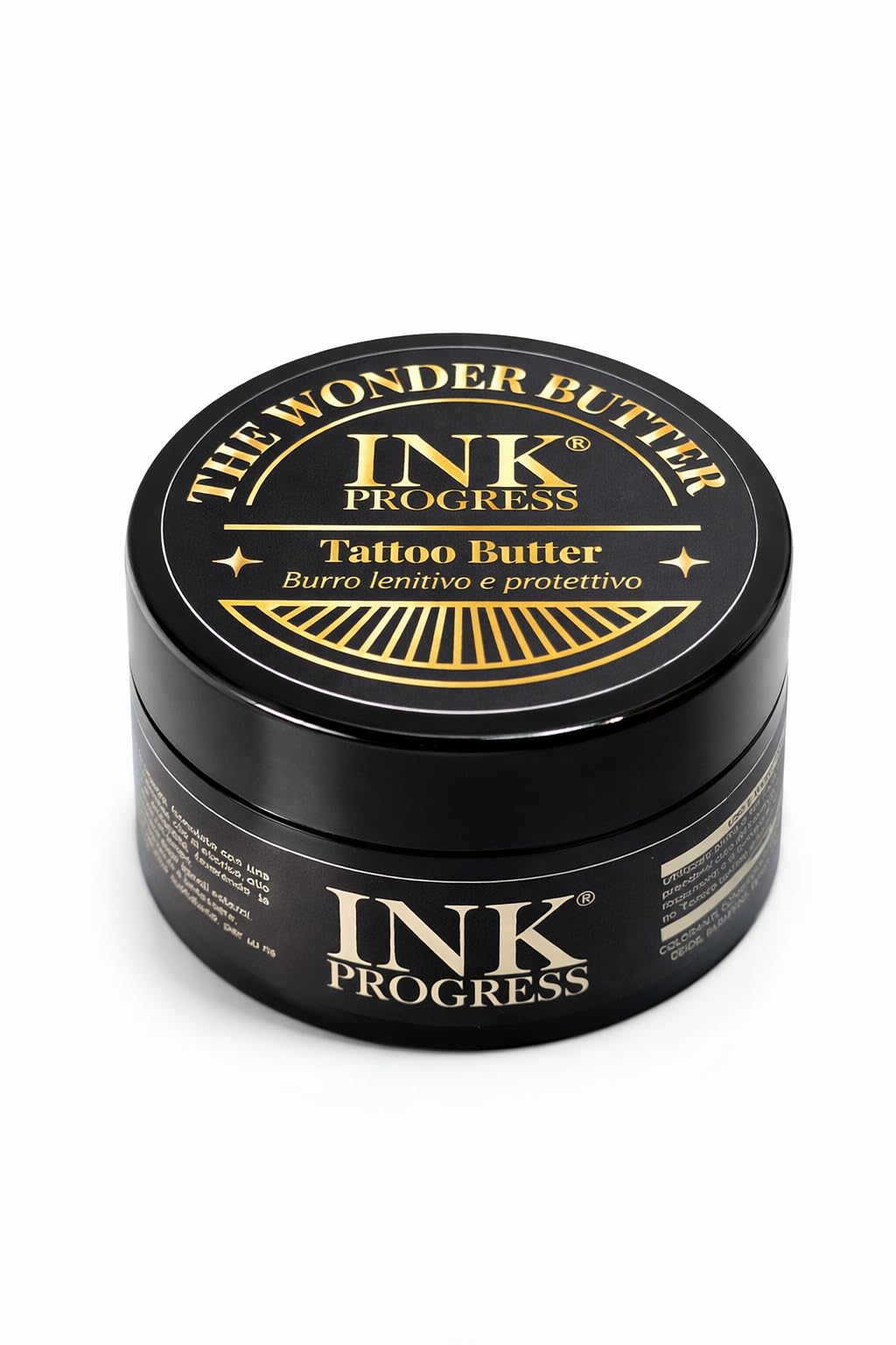 INK PROGRESS – Burro Tattoo 50 ml– Crema Per la Cura del Tatuaggio - Burro di Karitè - Made in Italy – THE WONDER BUTTER – Post Tatuaggio - Protezione Tatuaggio - Guarigione Tattoo