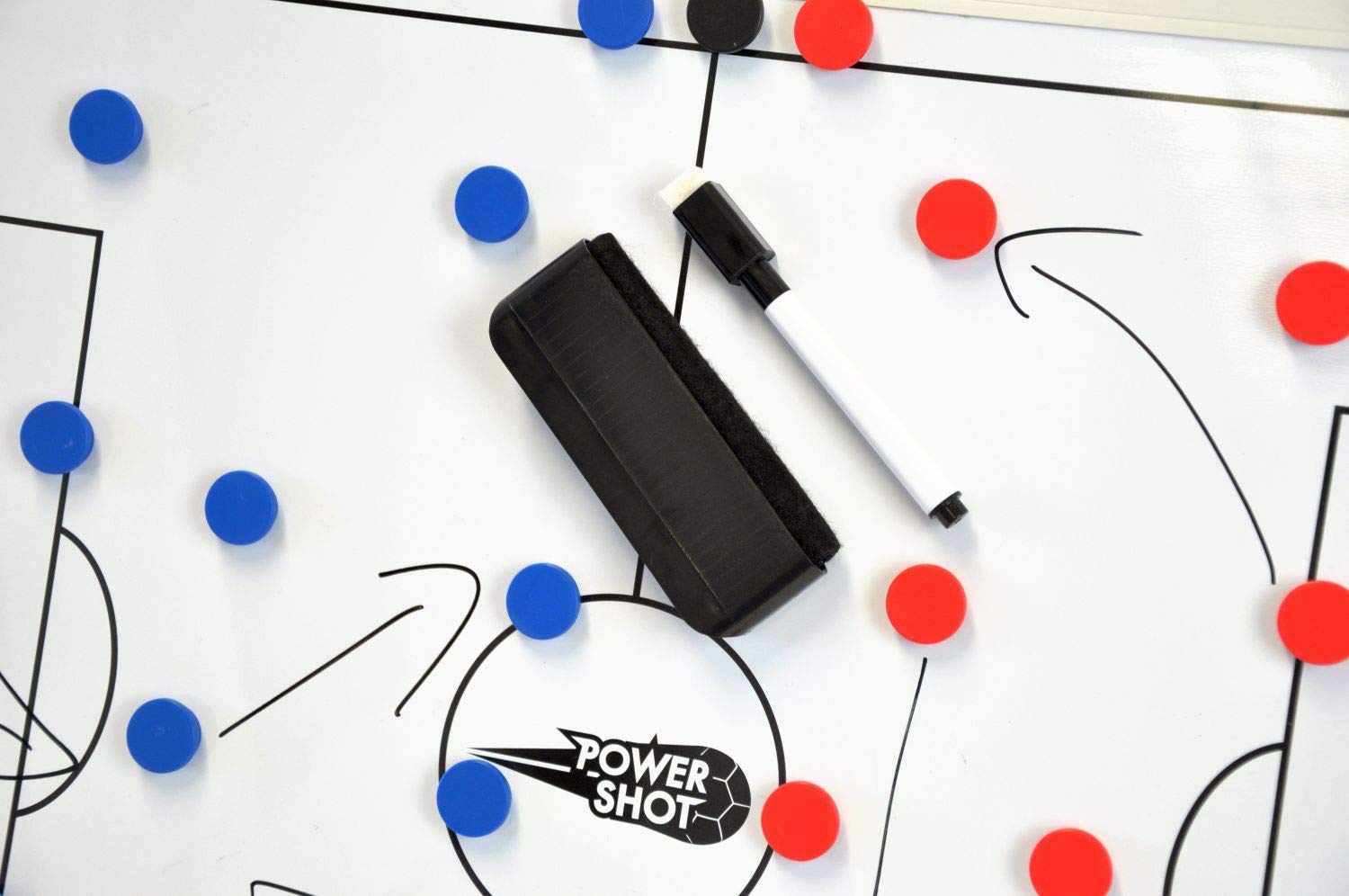 POWERSHOT ® Lavagna tattica calcio magnetica e scrivibile - 60 x 45 cm