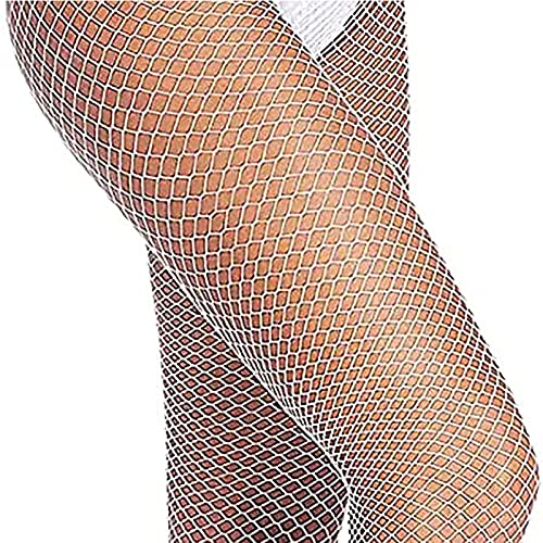 Image of KCTRFSJ Women Sexy Luminous Green Hollow Fishnets Stockings,Glow in the Dark Reflective Fun High Waist Fishnet legging Tights