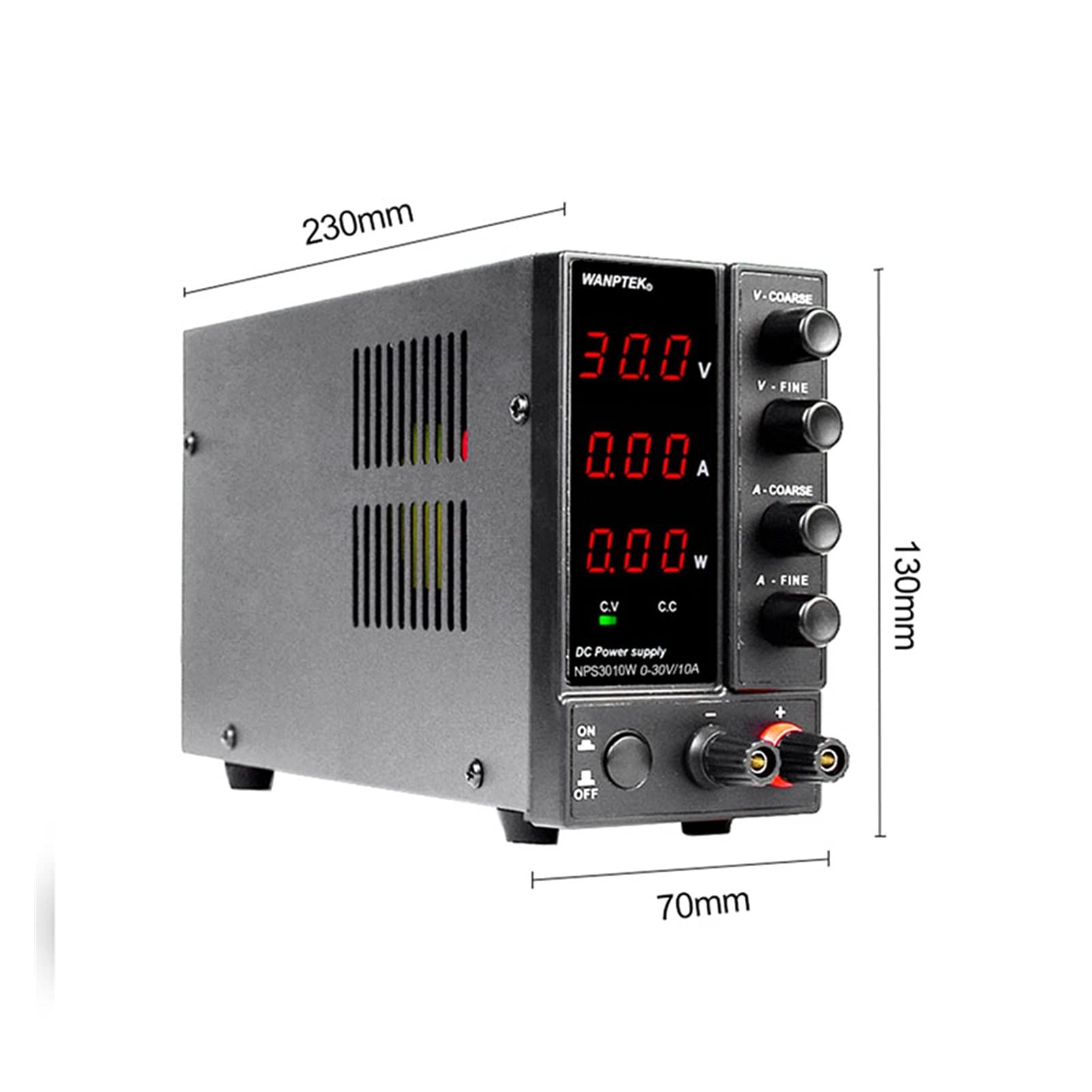 Fuente de alimentacion NPS3010W Fuente de alimentación DC de conmutación de laboratorio 3 0v 10a Estabilizador de voltaje ajustable Fuente de alimentación regulada Fuente de banco(AU)