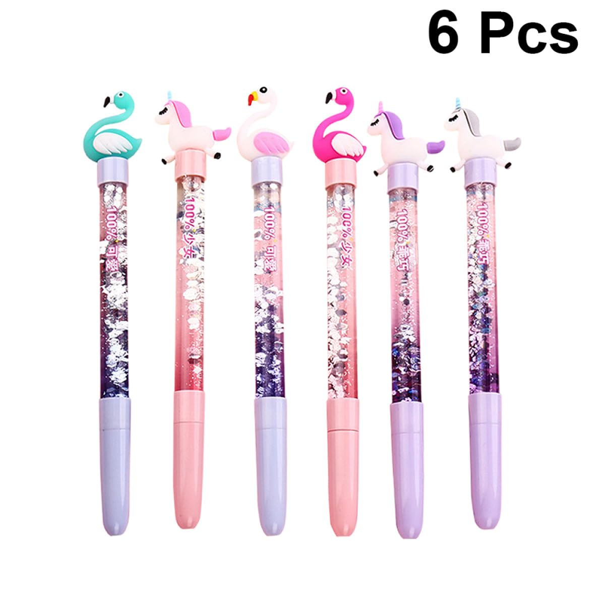 MAGICLULU 3 Set di Penne Gel Eleganti con Motivo a Cigno Punta da 0 05 Mm Inchiostro Nero Cancelleria per Studenti Scrittura Penne Gel Robuste 6 Pezzi*3