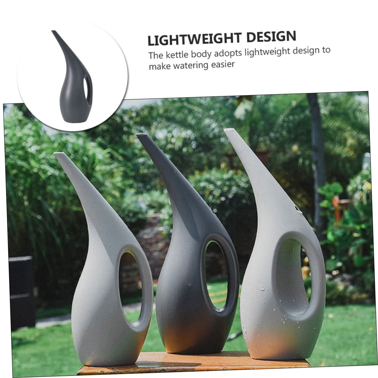 1 Pot De 2,5 L-Grande Capacité-En Plastique-Arrosoir Élégant