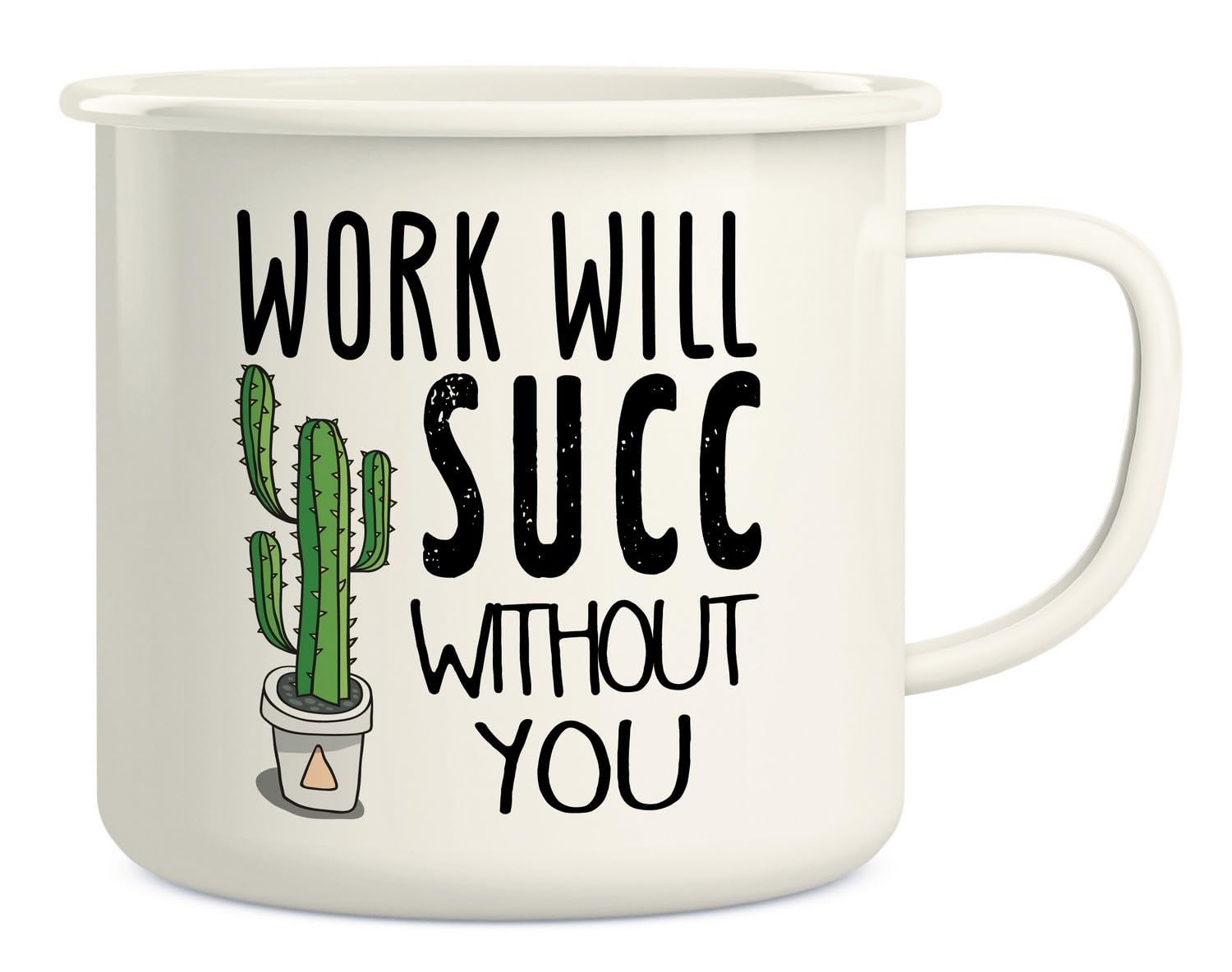 Retreez Funny Mug Work Will Succ Without You Goodbye Farewell 16 Oz Enamel Stainless Steel Camping Coffee Mugs Cups - Sarcasm Inspirational retirement gift for friend coworker colleagues women men her