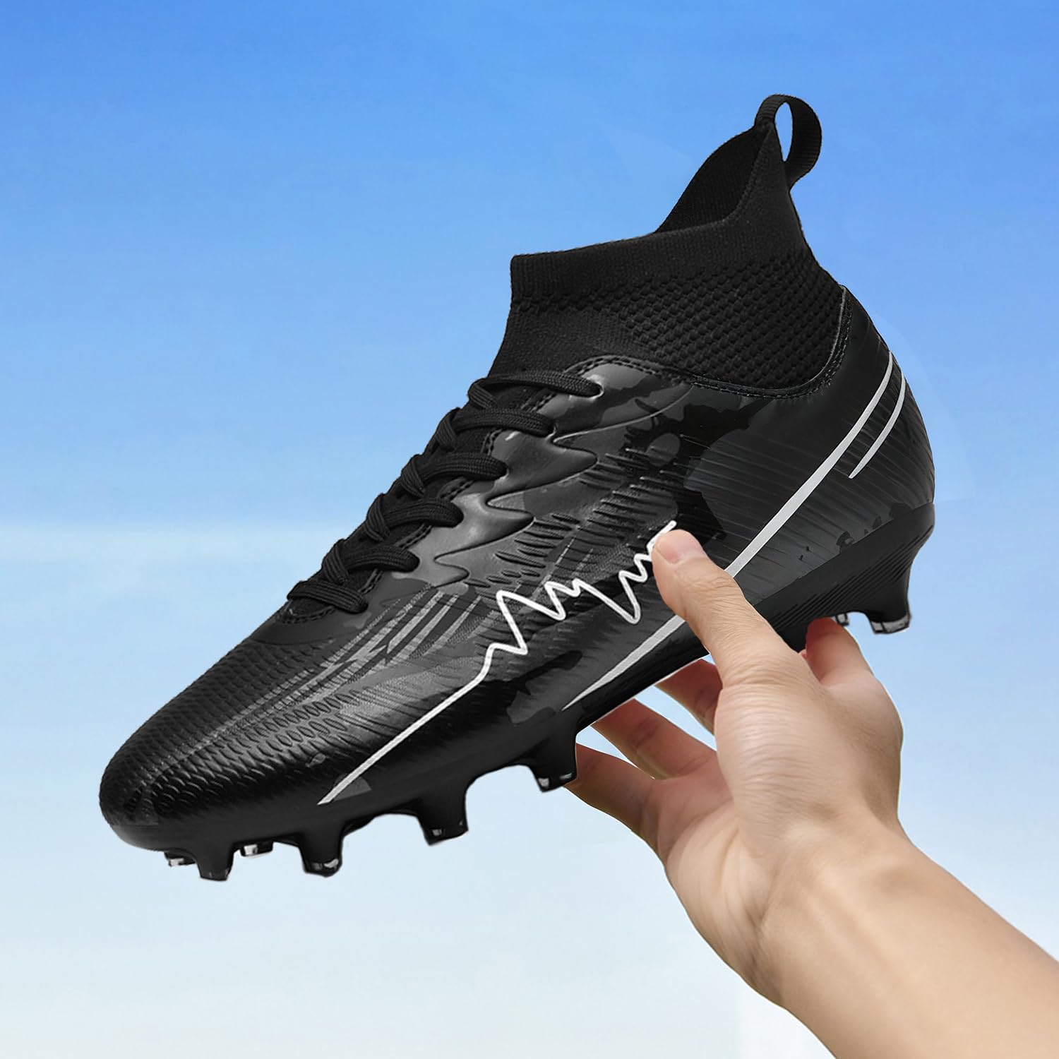 Zapatillas de Fútbol Hombre Spike Profesionales Atletismo Calzado de Fútbol Turf Training Zapatillas de Deporte Equipo Futbol de Competición