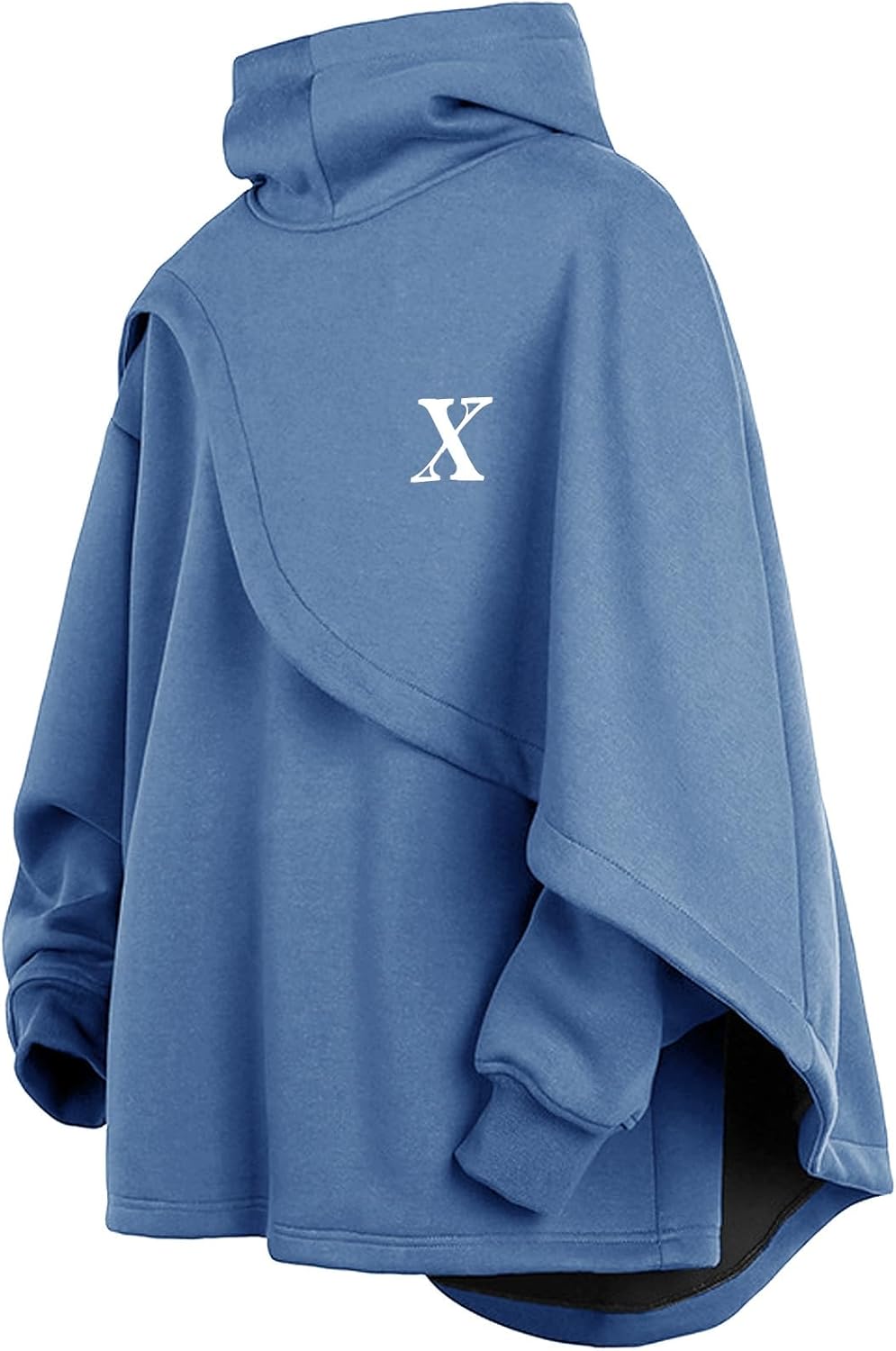 HRTIUDS Arcane Sweat à Capuche Ample à Manches Longues Surdimensionné
