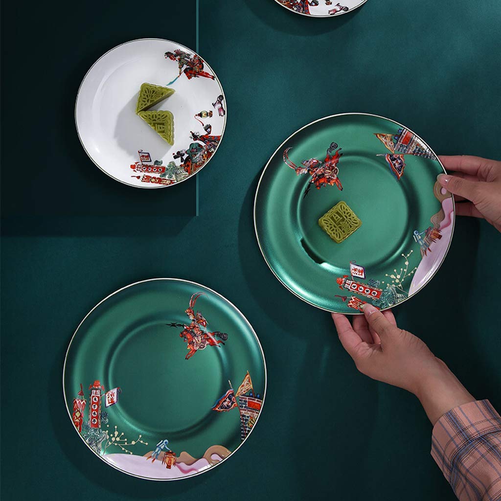 H3TF5J Ceramiczny zestaw zastawy stołowej, 21-częściowy zestaw zastawy stołowej, zastawa stołowa w Chinach, zastawa stołowa z bankietu rodzinnego, zastawa stołowa ślubna